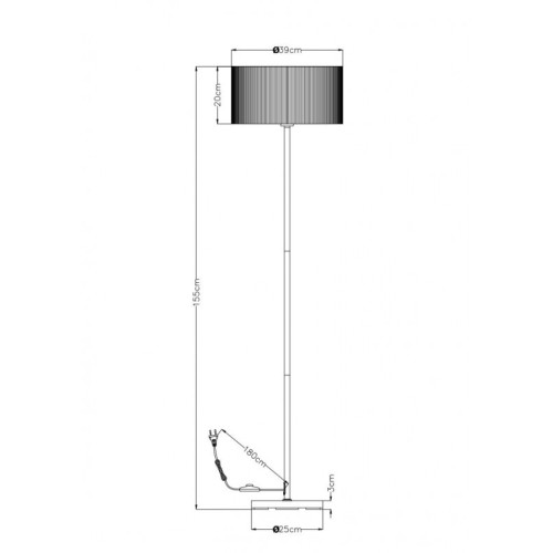 Торшер ARTE Lamp A1021PN-1SS