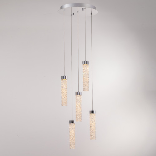 Подвесной светильник Delight Collection MD24030028-5A chrome/clear Подвесной светильник Delight Collection MD24030028-5A chrome/clear