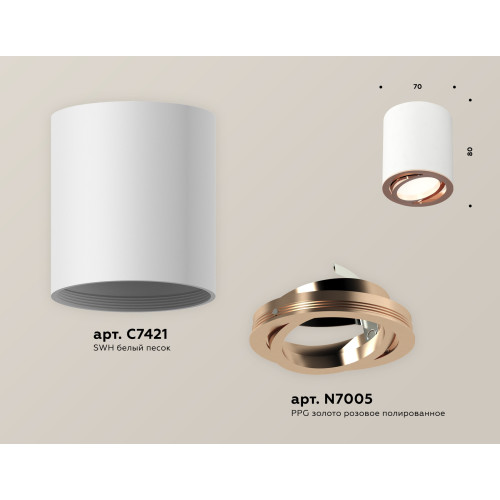 Потолочный светильник Ambrella Light Techno Spot XS7421004 (C7421, N7005)