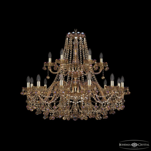 Подвесная люстра Bohemia Ivele Crystal 1409/12+6/360/2d G M777