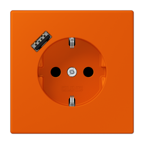 Розетка 2K+З USB Typ A Jung LC1520-18A260