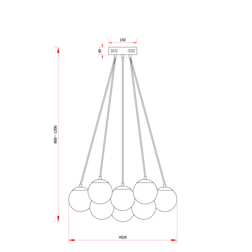 Подвесной светильник Freya Fiesta FR5231PL-13CH
