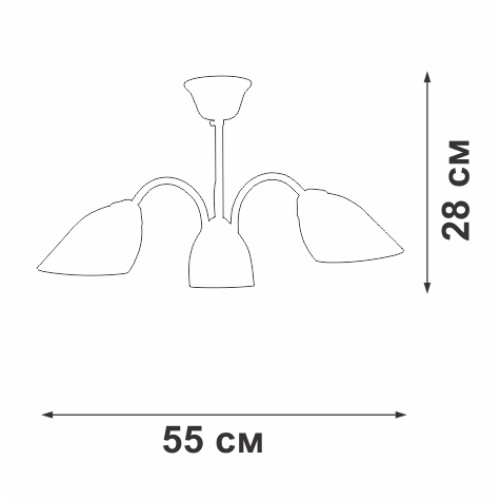 Люстра на штанге Vitaluce V3336-0/3PL