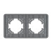 Рамка на 2 поста стеклянная Arlight FRM-OMALI-SFGS-2-GR 049710