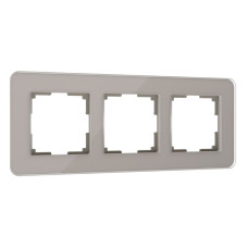 Рамка Werkel Elite на 3 поста дымчатый W0032417 4690389180750