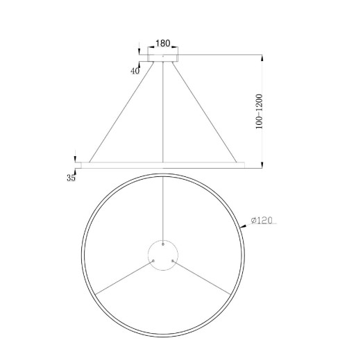 Подвесной светильник Maytoni Rim MOD058PL-L65BS4K