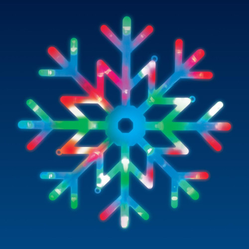 Подвесной светодиодный светильник «Снежинка» Uniel (UL-00007250) ULD-H4040-048/DTA RGB IP20 Snowflake