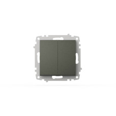 Выключатель двухклавишный ELBI Zena Vega 609-011100-202