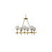 Подвесная люстра Lumina Deco Aldono LDP 7004-6 MD+BK