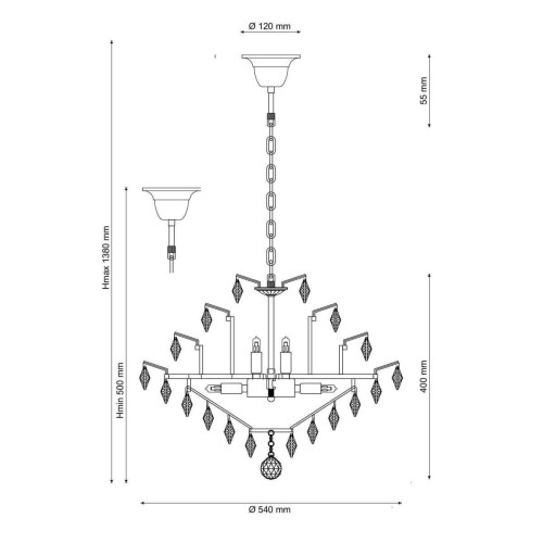 Подвесной светодиодный светильник Lucia Tucci Sia 850.400 Bianco Led