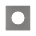 Рамка стеклянная на 1 пост Arlight FRM-GLARE-GC-1-GR 043834