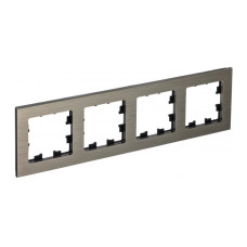 Рамка 4-ая Systeme Electric AtlasDesign Nature Металл латунь ATN312204