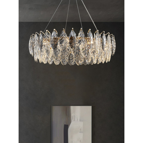 Подвесная люстра Delight Collection D8011P/R-1000 gold/smoky