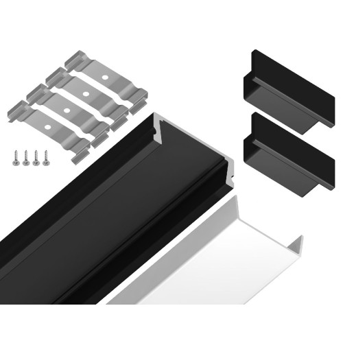 Алюминиевый накладной профиль Ambrella Light Alum Profile GP1700BK