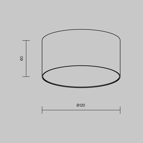 Накладной светильник Maytoni Zon C032CL-12W2.7K-RD-B