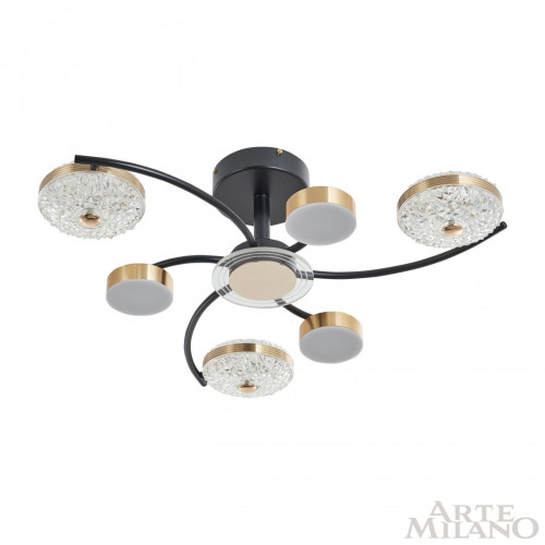 Потолочная люстра Arte Milano Ferrara 279169/3+3 BK/GD