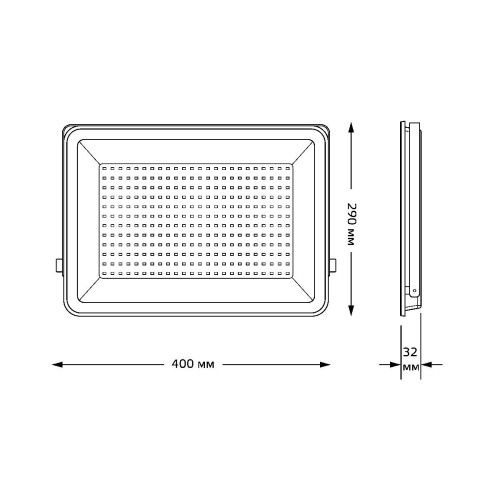 Прожектор светодиодный Gauss Qplus 200W 6500К 690511200