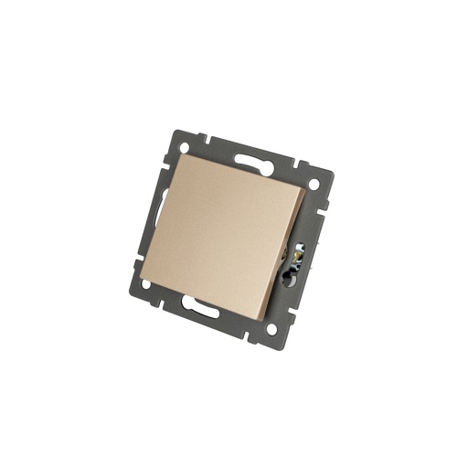 Механизм выключателя одноклавишный непроходной Arlight SWT-MK01-PL-GD-V (250V, 10A) 049870