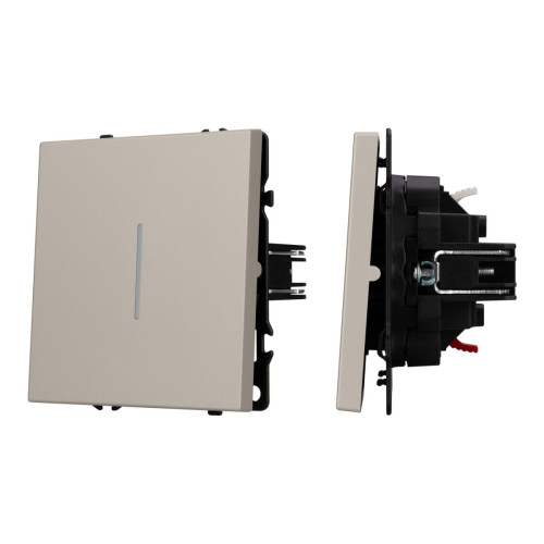 Механизм звонкового выключателя Arlight LED SWT-NOBE-MKR1-SFPL-L-CA (230V, 10A) (Кашемир) 061783