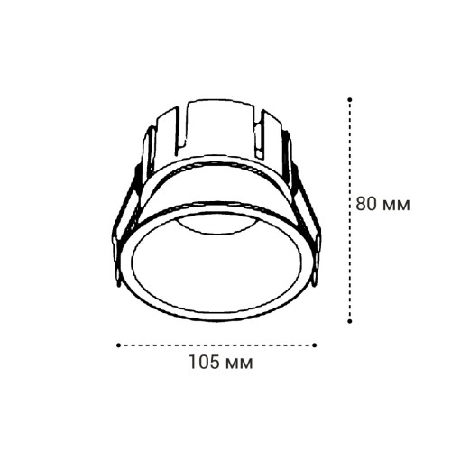 Встраиваемый влагозащищенный светильник Italline IT06-6032 white 3000K