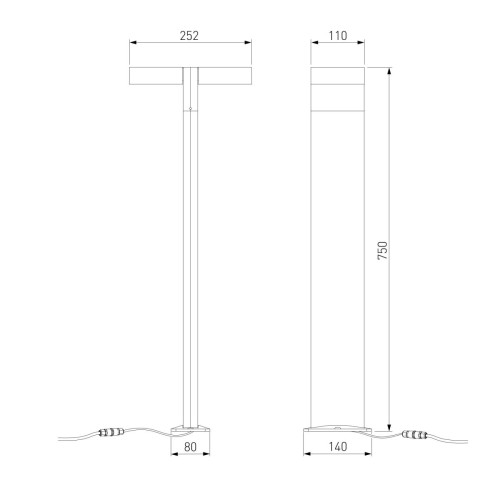 Ландшафтный светильник Elektrostandard Twin 35170/F черный 4690389219443 a072076