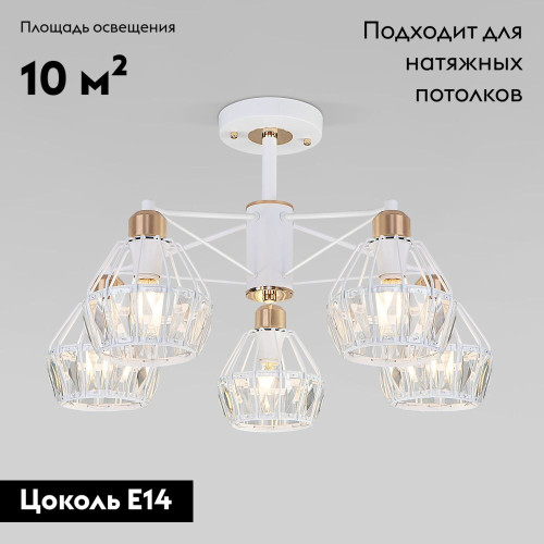 Потолочная люстра Eurosvet Lord 70075/5 белый