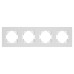 Рамка на 4 поста пластиковая Arlight FRM-PERIO-PL-4-WH 049758