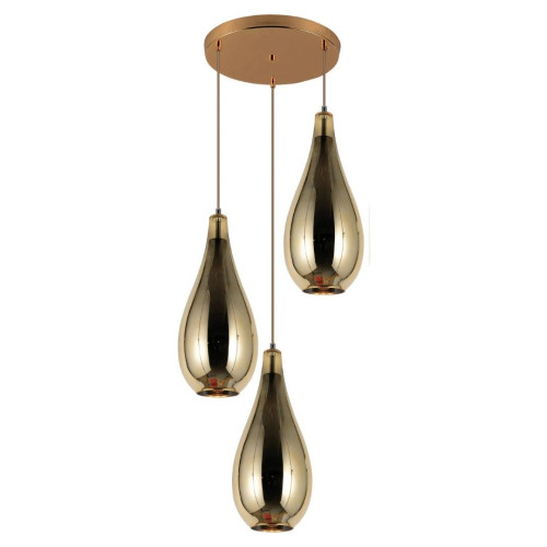 Каскадная люстра Lumina Deco Lauris LDP 6843-3 GD
