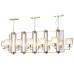 Подвесная люстра Crystal Lux NICOLAS SP12 L1600 GOLD/WHITE