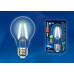 Лампа светодиодная филаментная (UL-00004866) Uniel E27 12W 3000K прозрачная LED-A60-12W/3000K/E27/CL PLS02WH