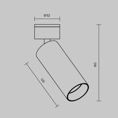 Накладной спот Maytoni Focus LED C055CL-L12B3K-W-B