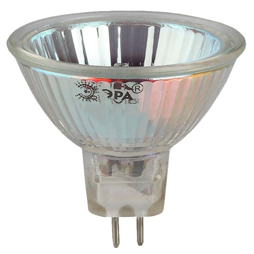 Лампа галогенная Эра GU5.3 50W 3000K GU5.3-MR16-50W-12V-CL C0027358
