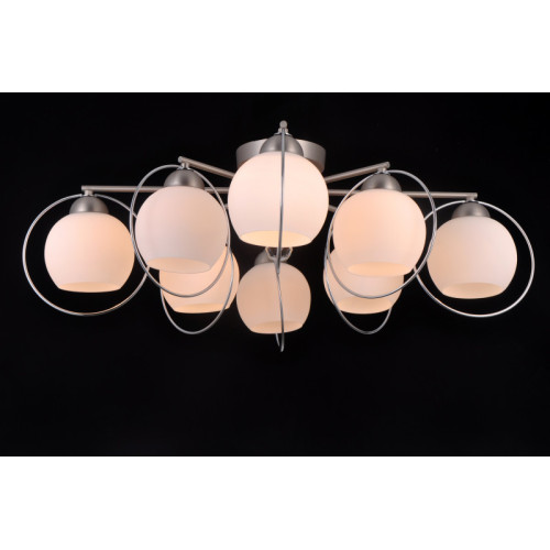 Потолочная люстра Natali Kovaltseva SPHERE II 81051-8C SATIN NICKEL