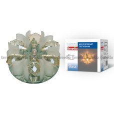 Встраиваемый светильник Fametto Fiore DLS-F120 G4 GLASSY/CLEAR+CHAMPAGNE