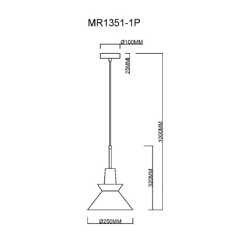 Подвесной светильник MyFar Kristina MR1351-1P