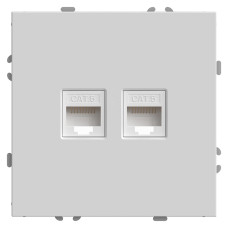 Розетка компьютерная 2-местная RJ-45 Stekker RST00-5111-01 Эмили 49874