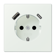 Розетка 2K+З USB Typ AC Jung LC1520-15CA210
