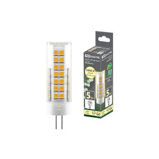 Лампа светодиодная TDM Electric G4 5W 3000K прозрачная SQ0340-0216