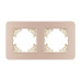 Рамка на 2 поста алюминиевая Arlight FRM-AKIRY-SFAL-2-GD 049739