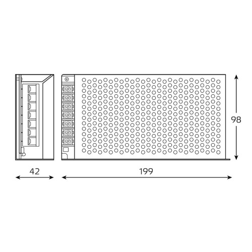 Блок питания Gauss Basic 150Вт DC12В 12.5А IP20 BT506
