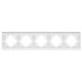 Рамка на 5 постов пластиковая Arlight FRM-PERIO-PL-5-BK 049763
