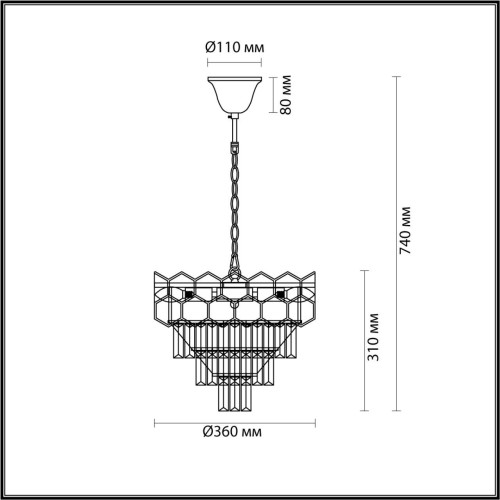 Подвесная люстра Lumion Classi 5231/6 Подвесная люстра Lumion Classi 5231/6