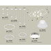 Комплект подвесного светильника Ambrella Light Techno Ring XR92212100 (A9221, A9226, C9241, C9232, C9236, C9231, N8140, N8118)