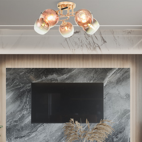 Потолочная люстра Arte Milano Amalfi 324985/5 FG+BK