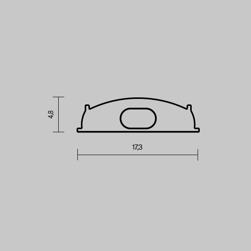 Комплект заглушек для профиля 1806 2шт Maytoni Led Strip ALM-1806-EC 642075