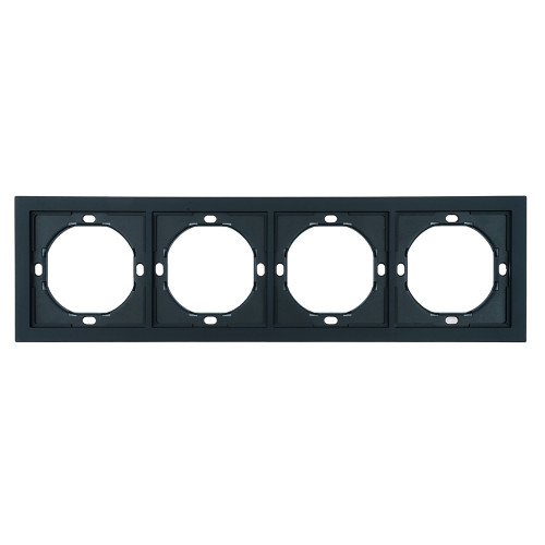 Рамка 4-местная Stekker Мия PFR00-3004-05 черный бархат 50464