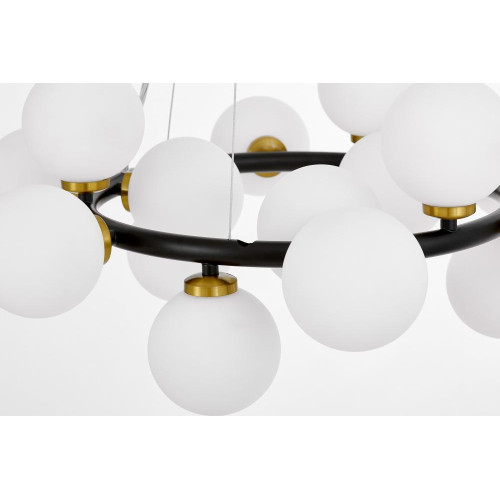 Подвесная люстра Lumina Deco Marsiada LDP 6033-15 BK+MD