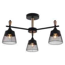 Люстра на штанге Seven Fires Olban SF3389/3C-BK-WD