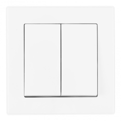 Выключатель двухклавишный Arte Milano SET06-1-30-2 white
