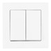 Выключатель двухклавишный Arte Milano SET06-1-30-2 white